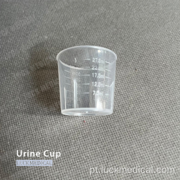 Copo de laboratório de urina descartável